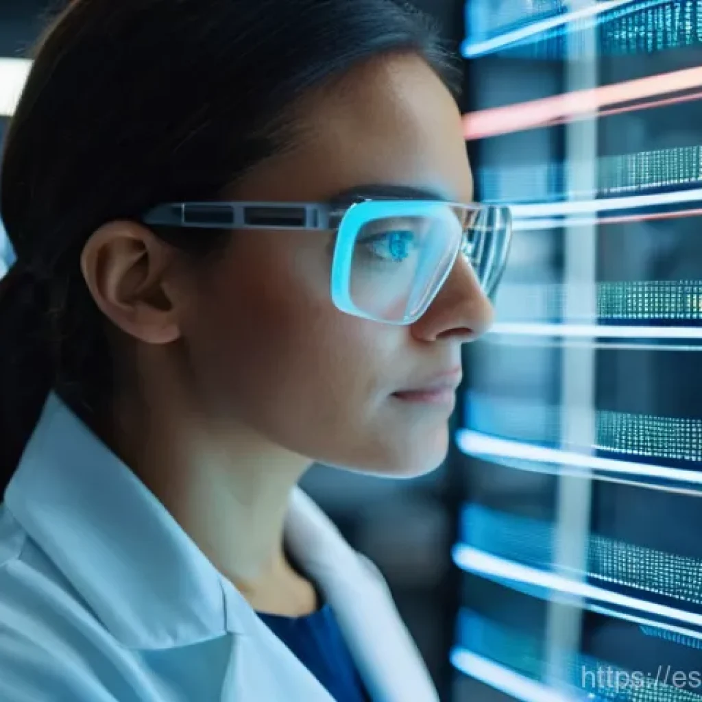 물리학 커리어를 위한 추가 학습 - **Prompt:** A focused female physicist in her early 30s, wearing a clean, modern lab coat and safety...