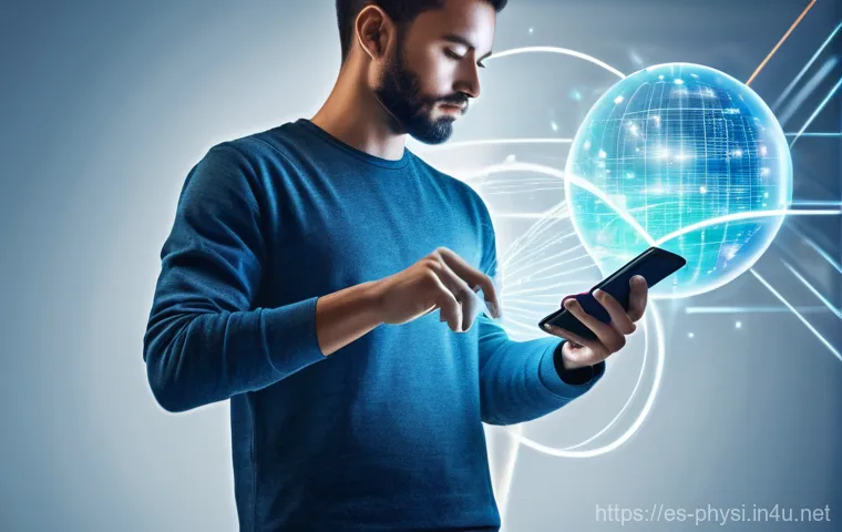물리학자와 기술 특허 - **Prompt:** A dynamic, futuristic image depicting the "Invisible Heart of Everyday Technology." A pe...